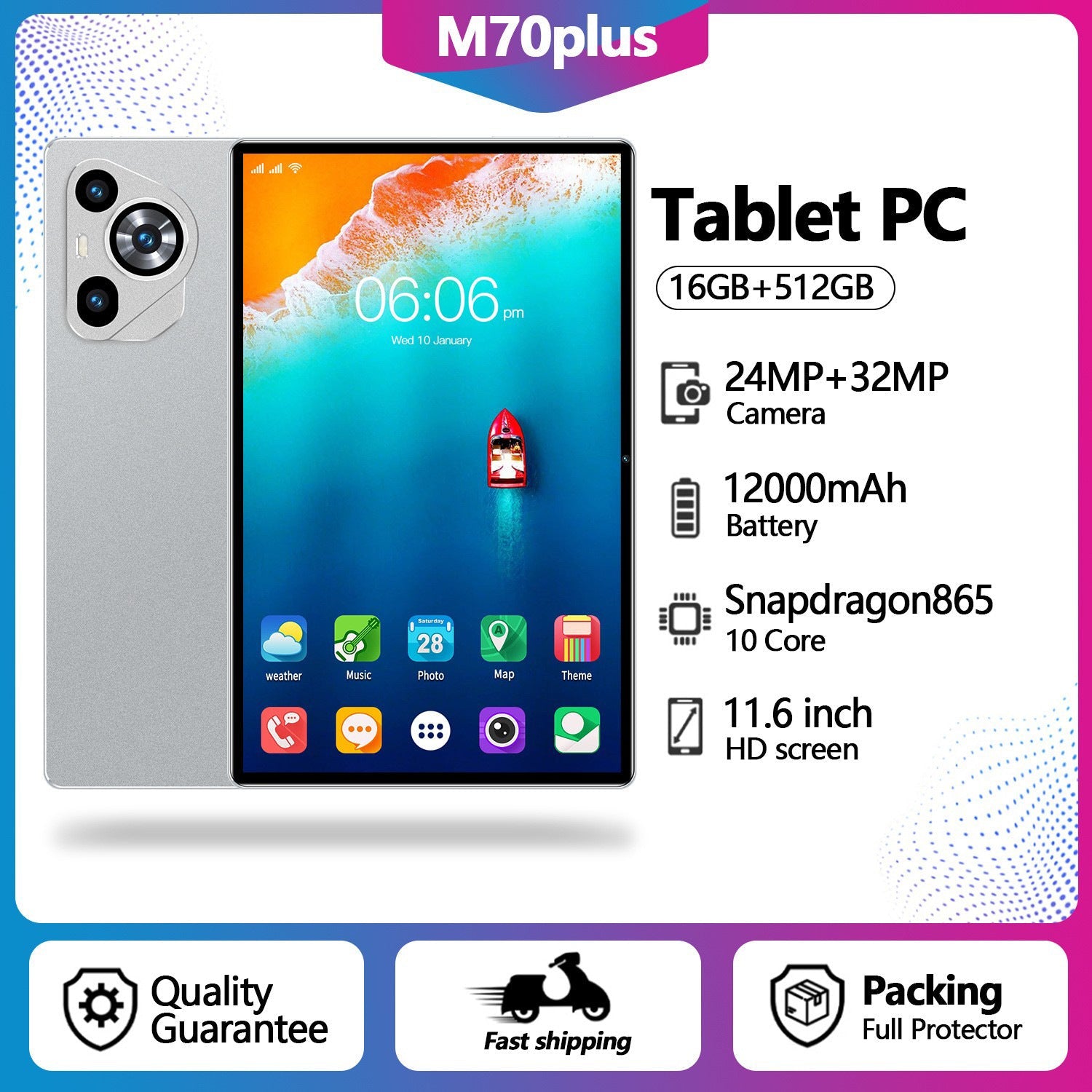 10 inch Tablet M70PLUS Android 15 - pokema56e32b854ed6eedc9687a10e7992e8ed