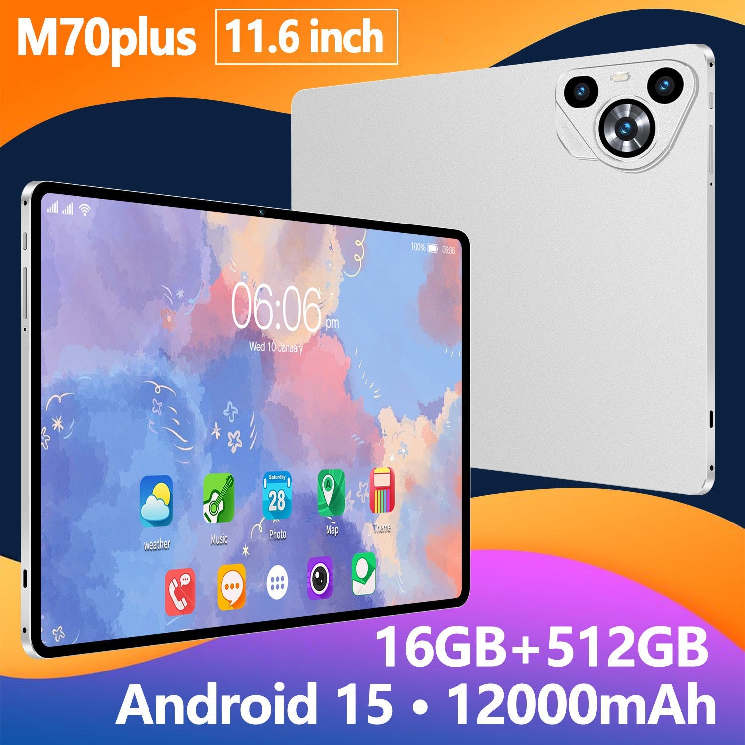 10 inch Tablet M70PLUS Android 15 - pokema933f4df62246255ed212b3420cf2e91a