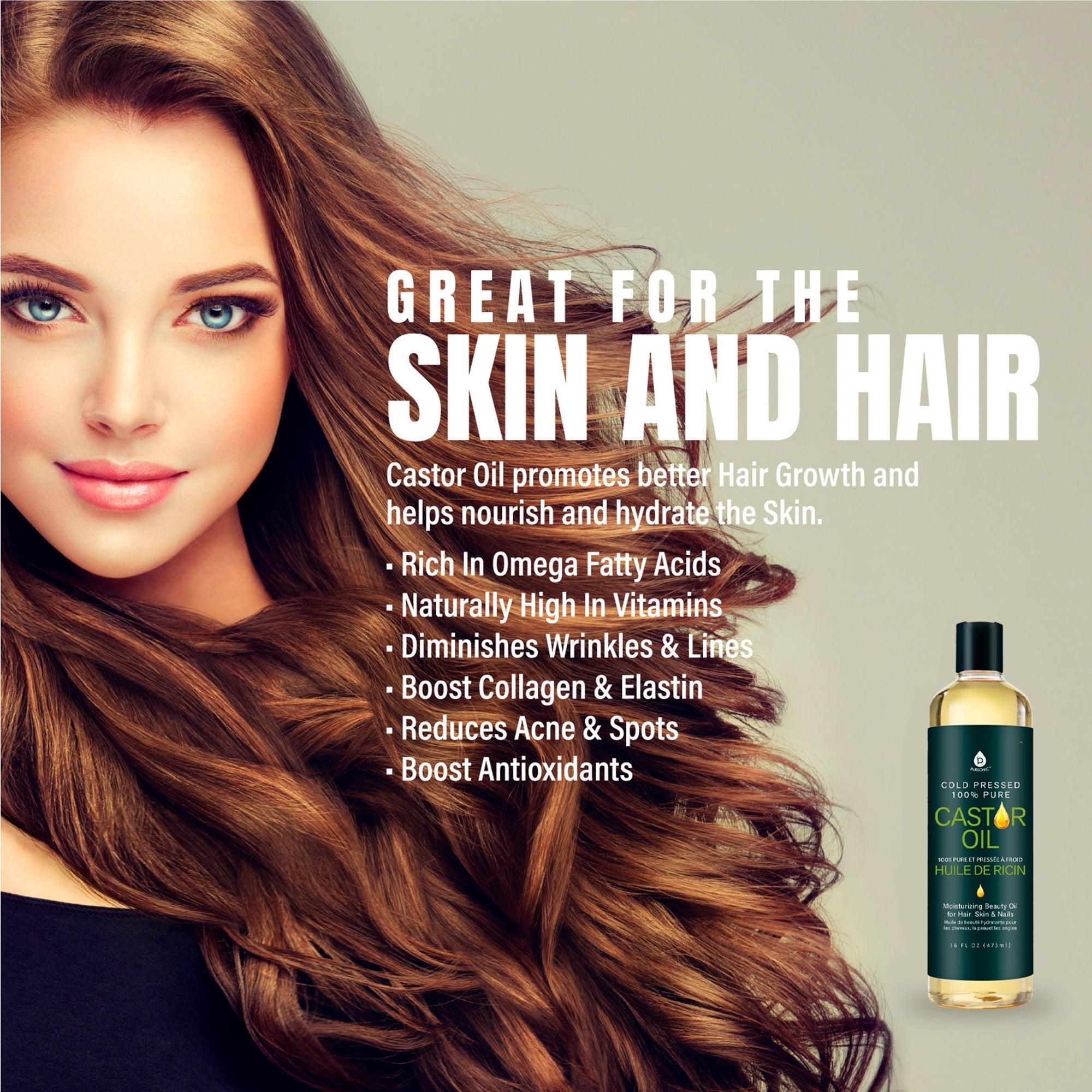 100% Pure Cold Pressed Castor Oil 16 Oz - pokema100% Pure Cold Pressed Castor Oil 16 Oz