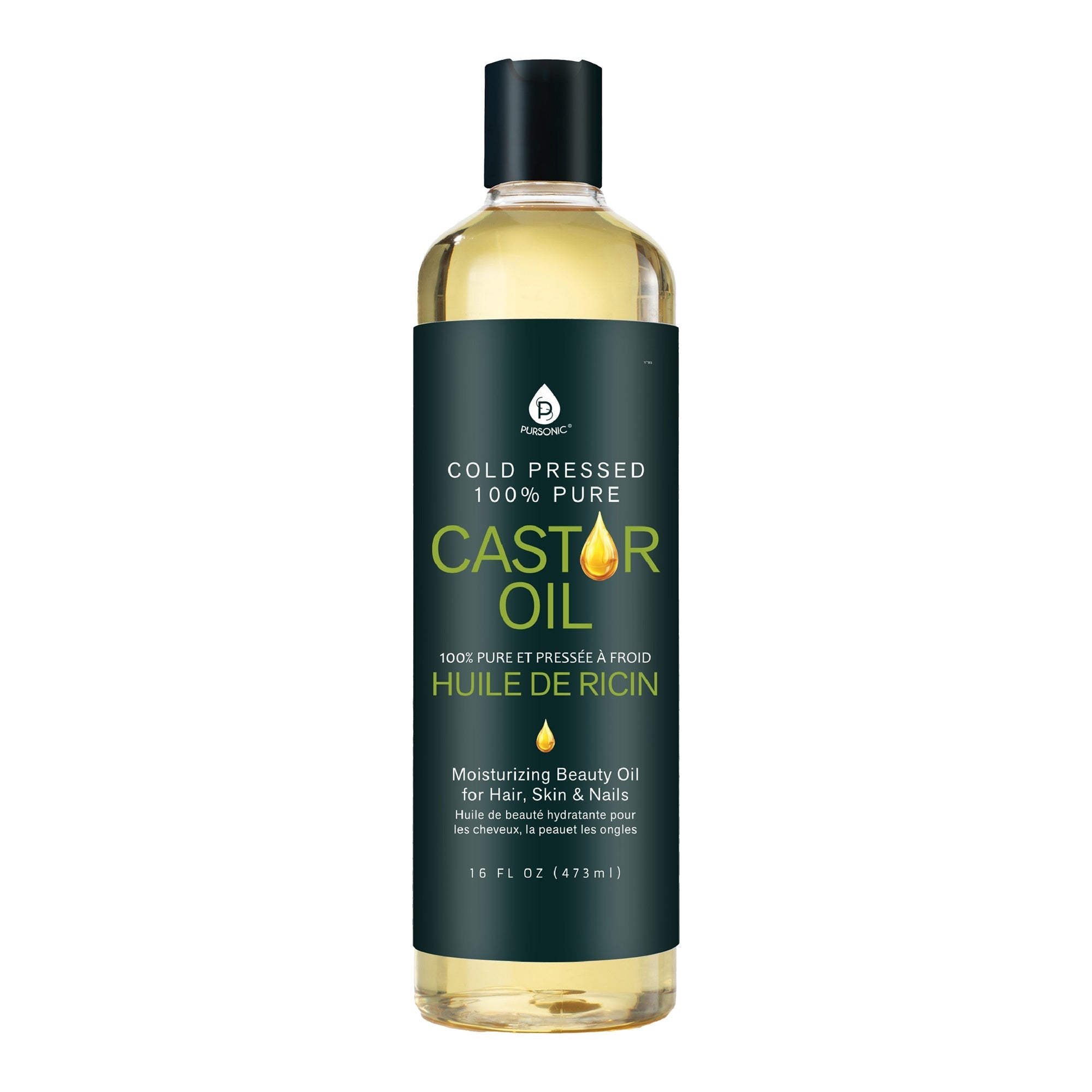 100% Pure Cold Pressed Castor Oil 16 Oz - pokema100% Pure Cold Pressed Castor Oil 16 Oz