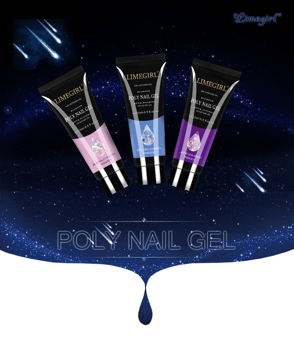 12 Color Nail Art Glitter Powder Extension Gel Nail Art Sequin Extension Gel Painless - pokemac554ab0d5e7ddd0d1e5e42612b12078
