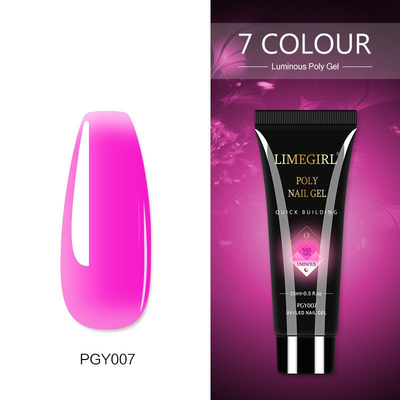 12 Color Nail Art Glitter Powder Extension Gel Nail Art Sequin Extension Gel Painless - pokema65d463e6090c9e544077fe4160e4fd87
