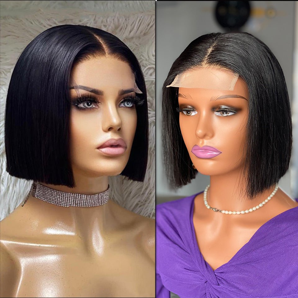 12A Vietnam Bone Straight Bob Human Hair Wigs - pokemabb2291b0864c8ce8a995e866666a1835