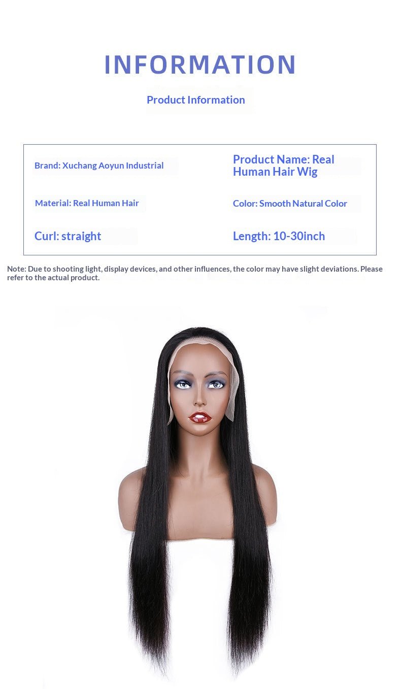 13x6 Lace Front Straight Human Hair Wig - pokemab47de597a20be746d4ec9e3dae74865f