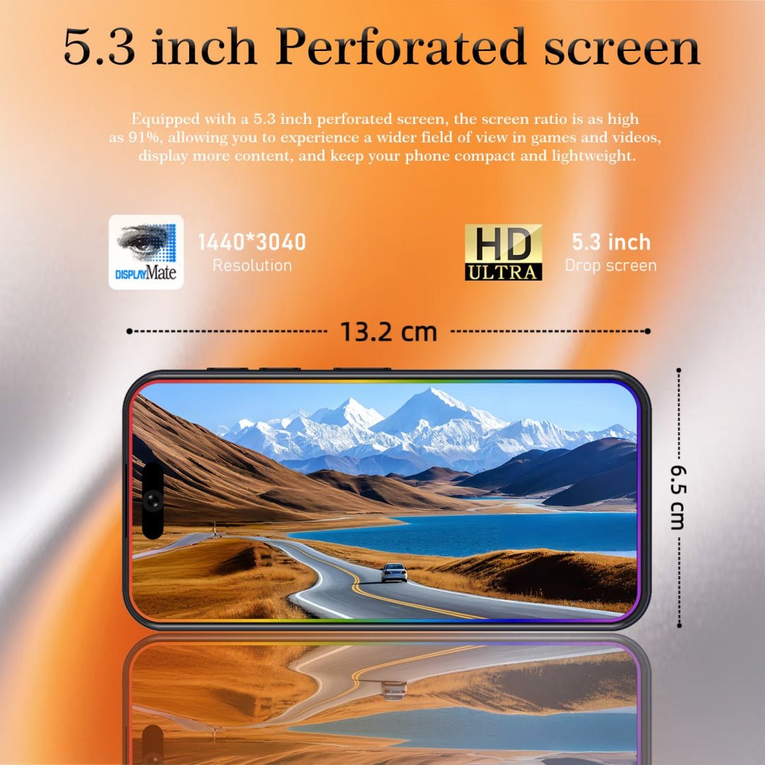 17 Mini Unlocked Phone,5.3in HD 4-128GB,5G Unlocked Phone,Android 14 Smartphone,5000mAh Battery-Dual SIM-Face High Quality - pokema2b42fb13892022d93dcf5f789c53d65