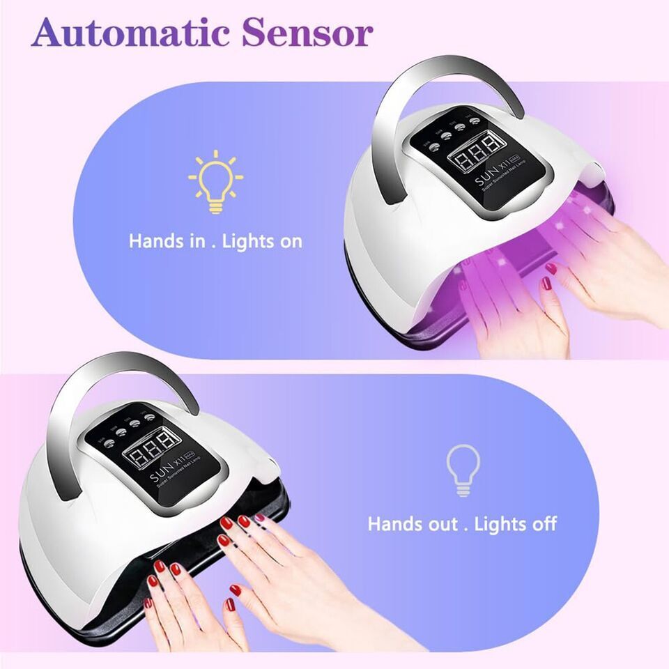 280W UV Nail Lamp Tool 66LED Professional Polish Dryer Gel Acrylic Curing Lights - pokema291c9226b4ad7d38e04a3f81c60a3cfb