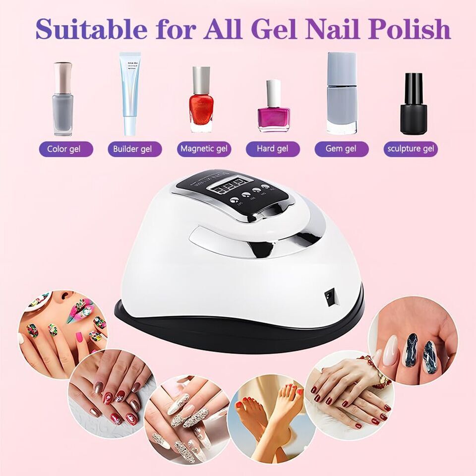 280W UV Nail Lamp Tool 66LED Professional Polish Dryer Gel Acrylic Curing Lights - pokemafd8b90bca06fc1a76b28aa76ef2734e9