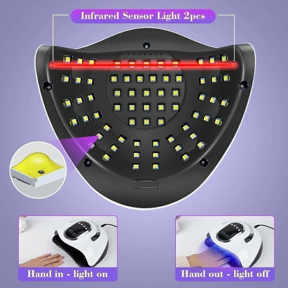 280W UV Nail Lamp Tool 66LED Professional Polish Dryer Gel Acrylic Curing Lights - pokema17fba2d2e0fcd003c9e411f4c4f73d1b