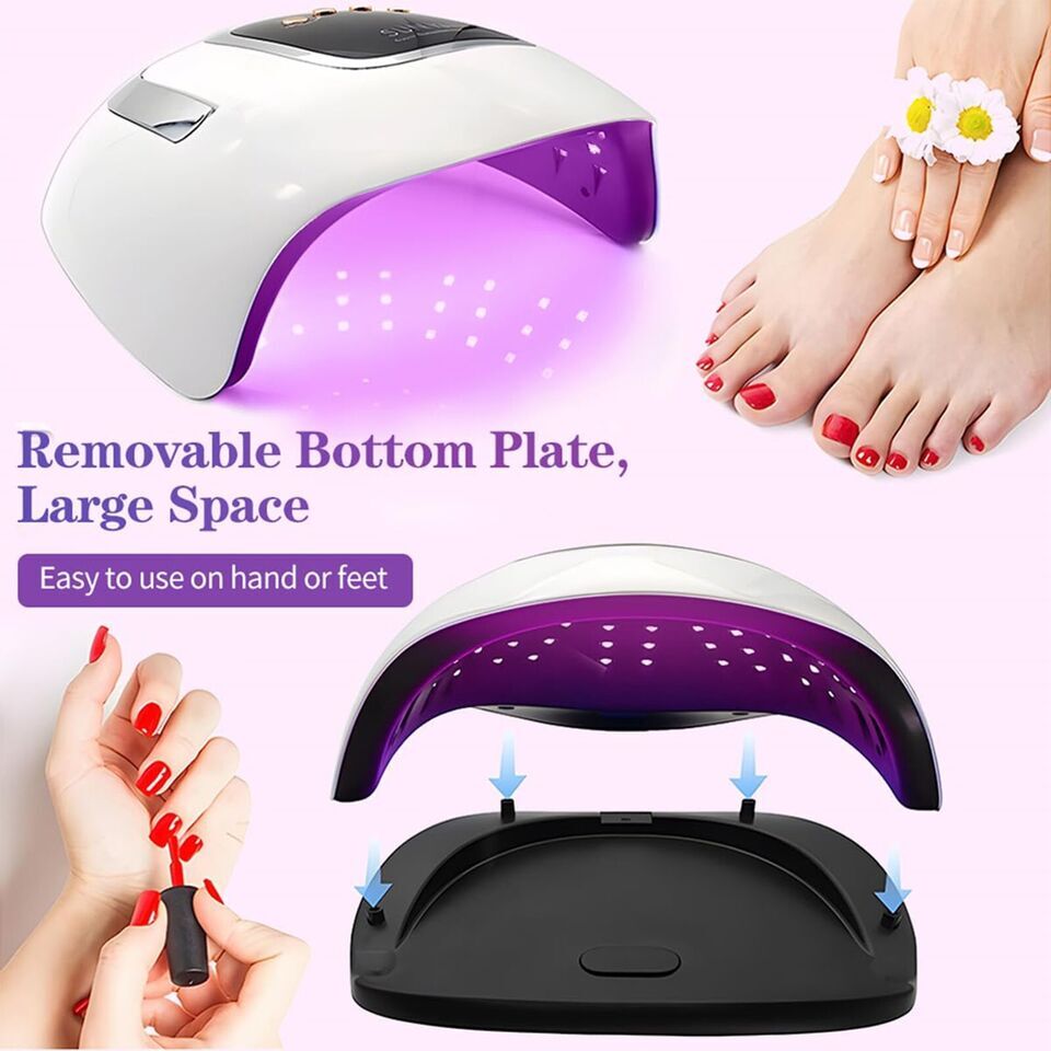 280W UV Nail Lamp Tool 66LED Professional Polish Dryer Gel Acrylic Curing Lights - pokema2f57b8cf82df742362d20aaf8438b03b
