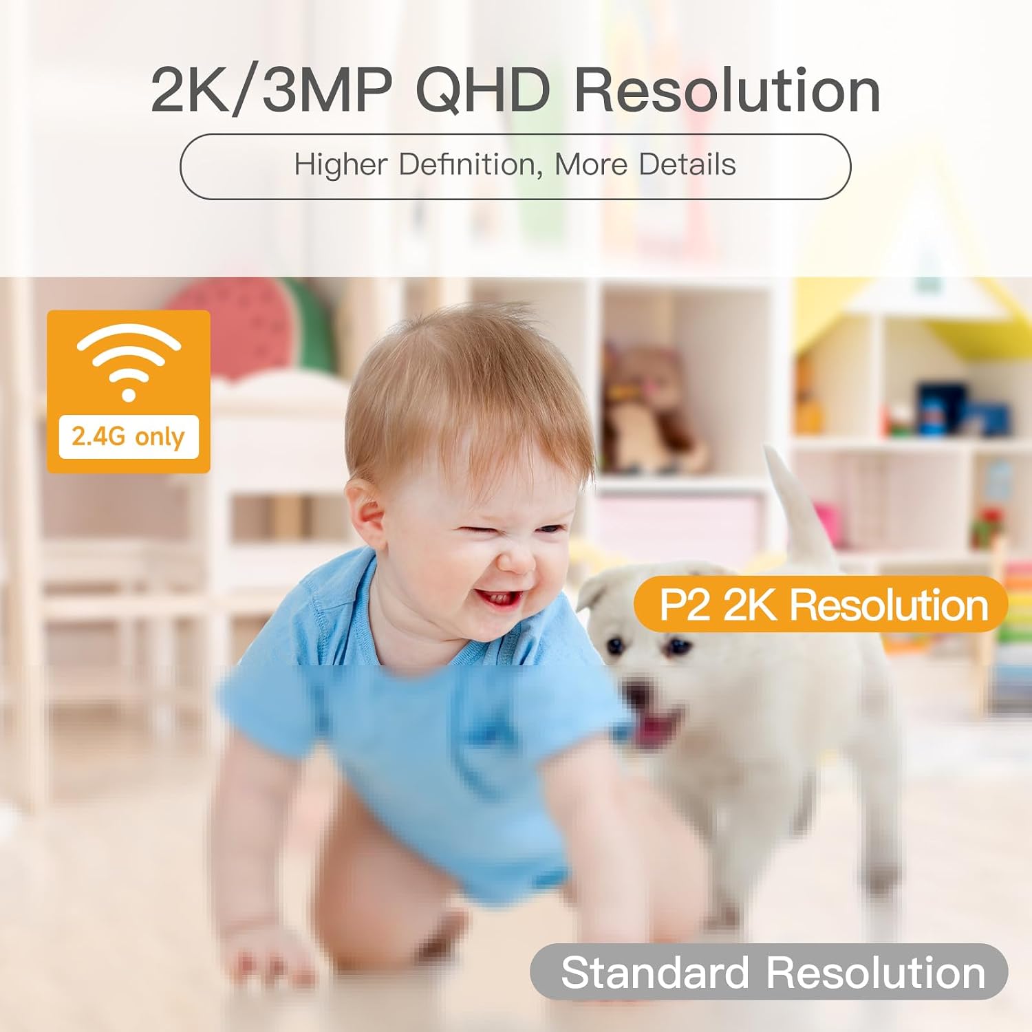 360° View 2K Pet Camera with Phone App 2 Pack, Indoor Security Camera, Baby Monitor, Motion Tracking, Pan/Tilt, Night Vision, Two-Way Audio, Works with Alexa, 2.4G WiFi Only (P2T 2PC) - pokema360° View 2K Pet Camera with Phone App 2 Pack, Indoor Security Camera, Baby Monitor, Motion Tracking, Pan/Tilt, Night Vision, Two-Way Audio, Works with Alexa, 2.4G WiFi Only (P2T 2PC)