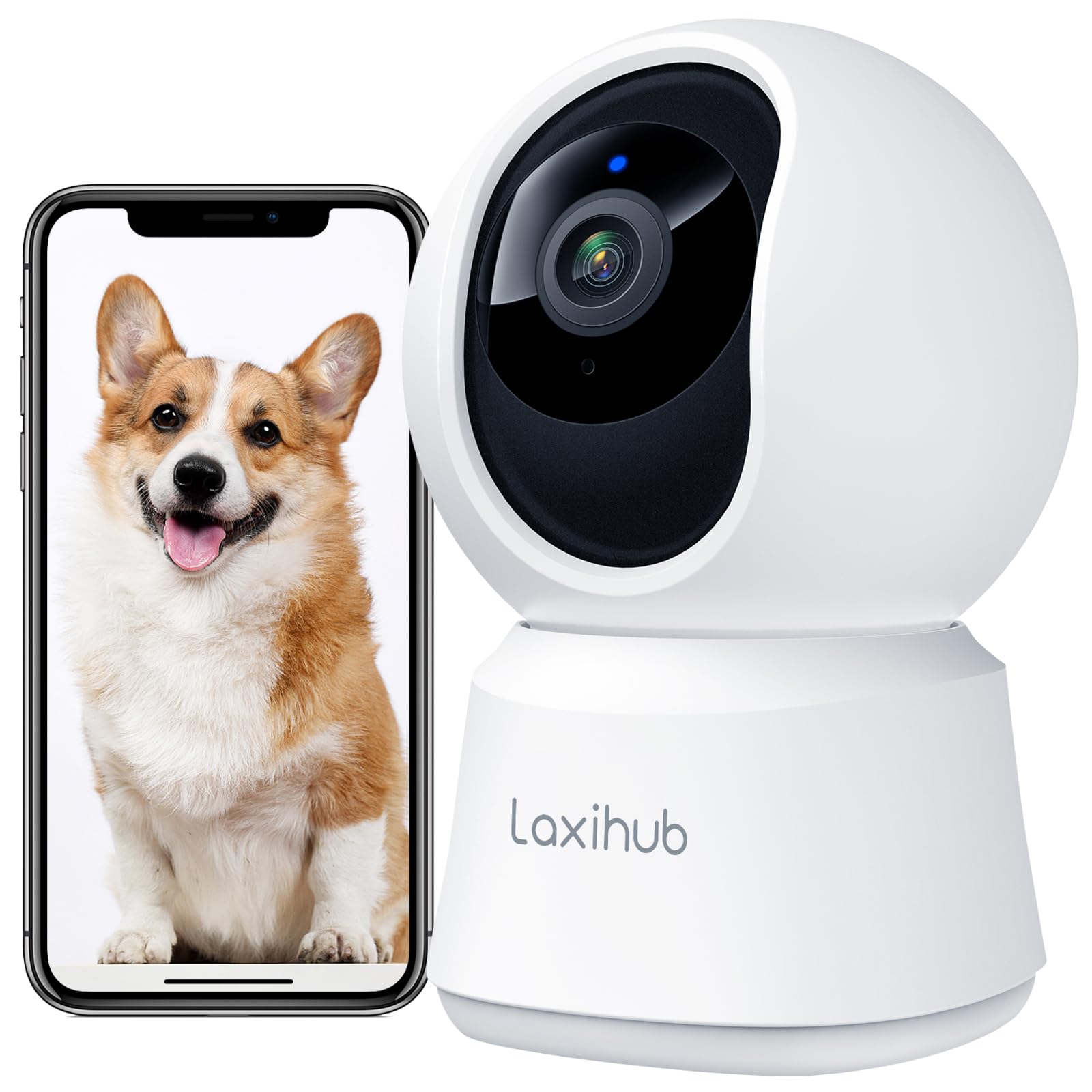 360° View 2K Pet Camera with Phone App 2 Pack, Indoor Security Camera, Baby Monitor, Motion Tracking, Pan/Tilt, Night Vision, Two-Way Audio, Works with Alexa, 2.4G WiFi Only (P2T 2PC) - pokema360° View 2K Pet Camera with Phone App 2 Pack, Indoor Security Camera, Baby Monitor, Motion Tracking, Pan/Tilt, Night Vision, Two-Way Audio, Works with Alexa, 2.4G WiFi Only (P2T 2PC)