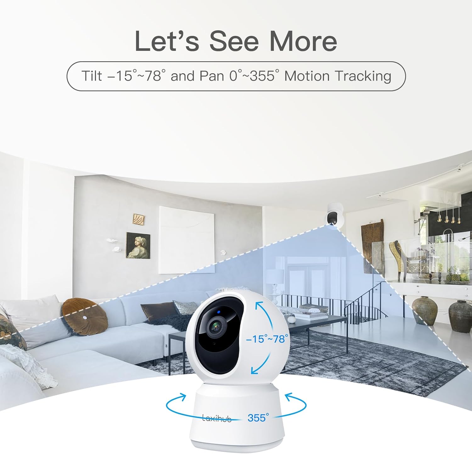 360° View 2K Pet Camera with Phone App 2 Pack, Indoor Security Camera, Baby Monitor, Motion Tracking, Pan/Tilt, Night Vision, Two-Way Audio, Works with Alexa, 2.4G WiFi Only (P2T 2PC) - pokema360° View 2K Pet Camera with Phone App 2 Pack, Indoor Security Camera, Baby Monitor, Motion Tracking, Pan/Tilt, Night Vision, Two-Way Audio, Works with Alexa, 2.4G WiFi Only (P2T 2PC)