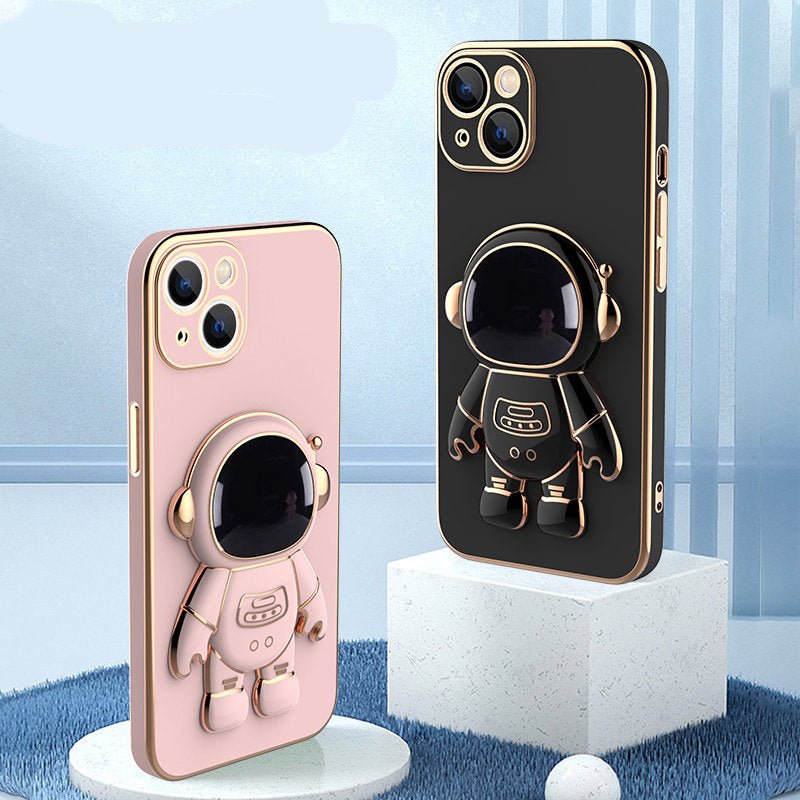3D Astronaut Phone Case Anti-Drop Electroplating Bracket - pokema655059064a982b5cf1fd45ecf85a8458