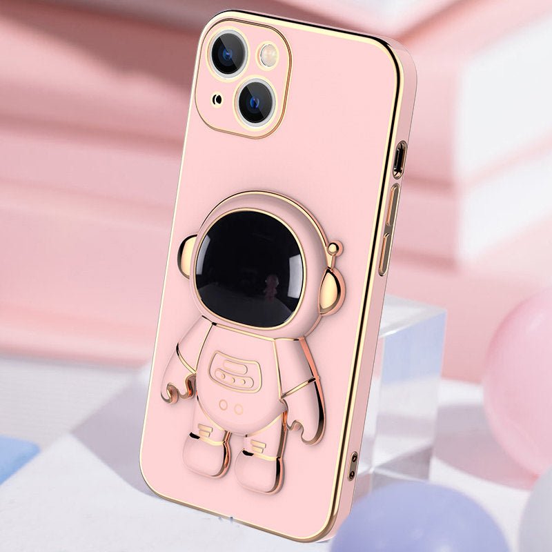 3D Astronaut Phone Case Anti-Drop Electroplating Bracket - pokema53c8f6957977ccc74c78d47824059c10