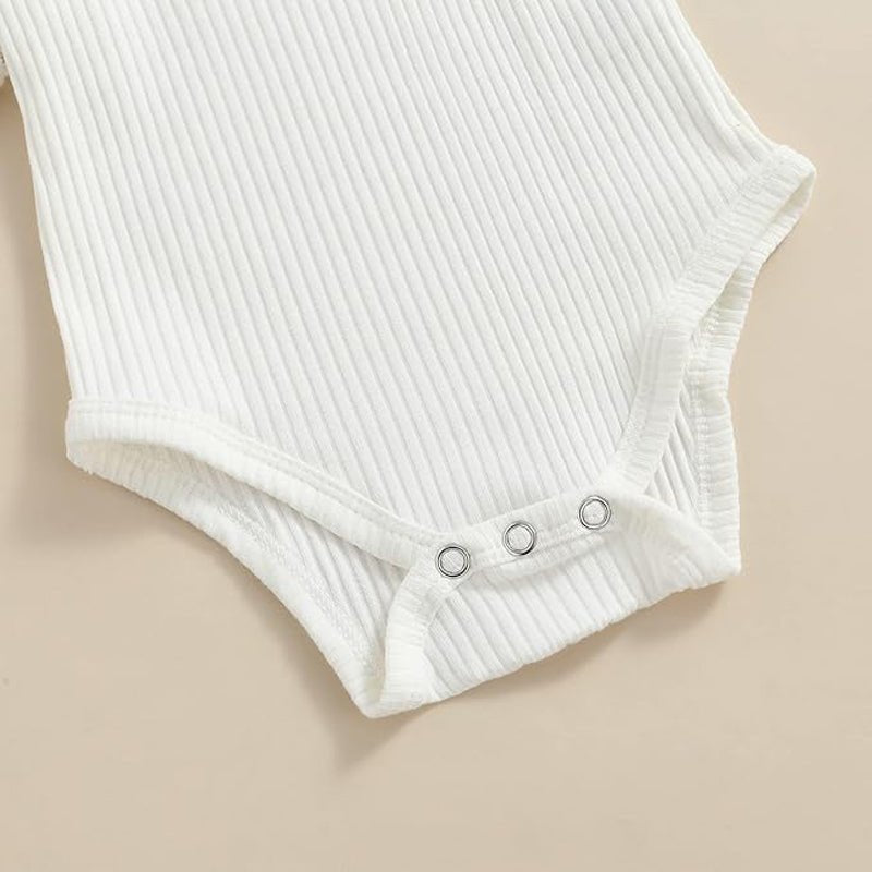 3Pcs Infant Baby Girl Outfits,Summer Clothes Sets Ruffle Ribbed Romper - pokema59c5e27df2987f29afd0bc874925df35