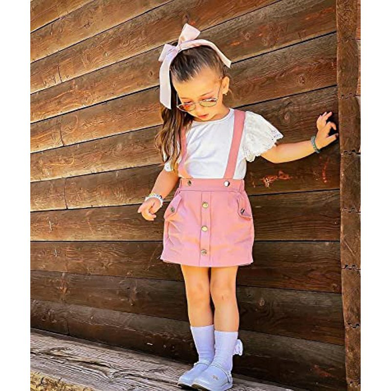 3Pcs Infant Baby Girl Outfits,Summer Clothes Sets Ruffle Ribbed Romper - pokemac92b6418ce57a1d873a0ea8251c20600