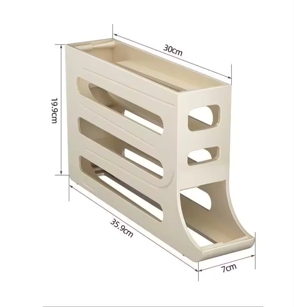 4-Tier Rolling Egg Dispenser - pokema4-Tier Rolling Egg Dispenser