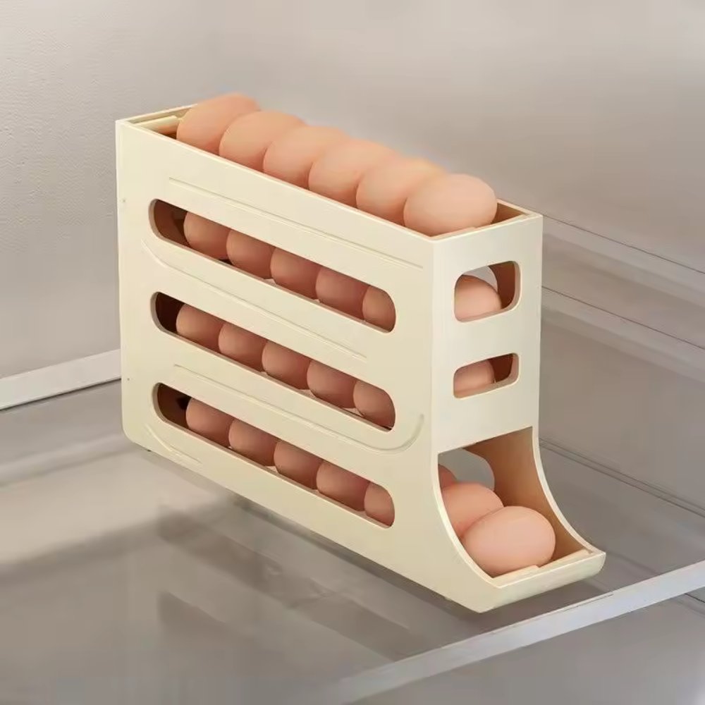 4-Tier Rolling Egg Dispenser - pokema4-Tier Rolling Egg Dispenser
