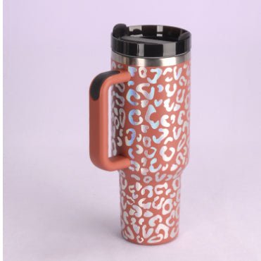 40 Oz Tumbler With Handle Straw Insulated, Stainless Steel Spill Proof Vacuum Coffee Cup Tumbler With Lid Tapered Mug Gifts For Valentine Lover Suitable For Car Gym Office Travel - pokema15c940ab8fa2e998f157225ec55f438e