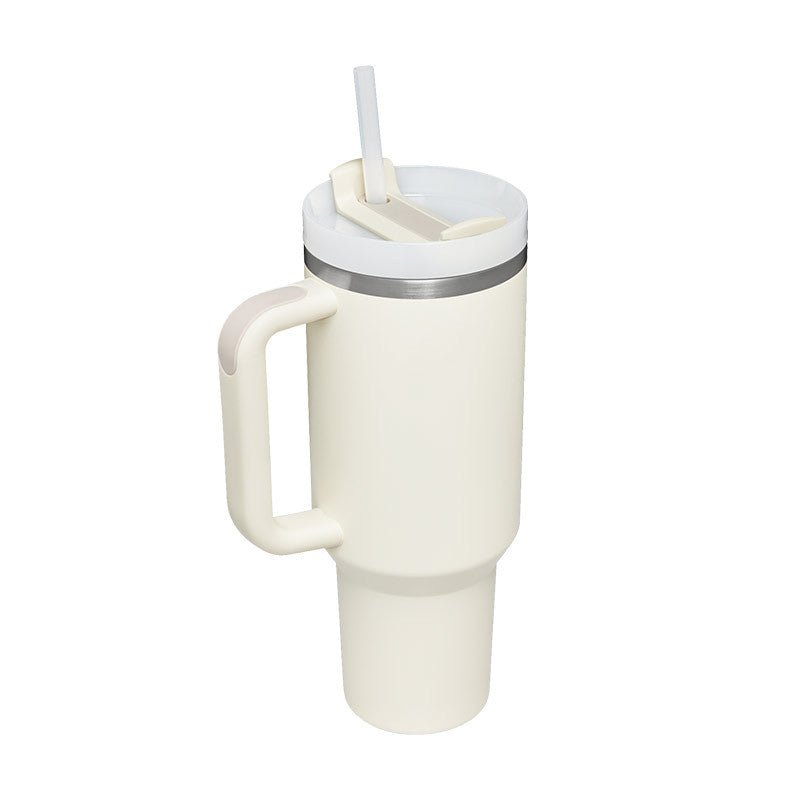 40 Oz Tumbler With Handle Straw Insulated, Stainless Steel Spill Proof Vacuum Coffee Cup Tumbler With Lid Tapered Mug Gifts For Valentine Lover Suitable For Car Gym Office Travel - pokema6a06a992c9b350712dc2f7a4592e71c1