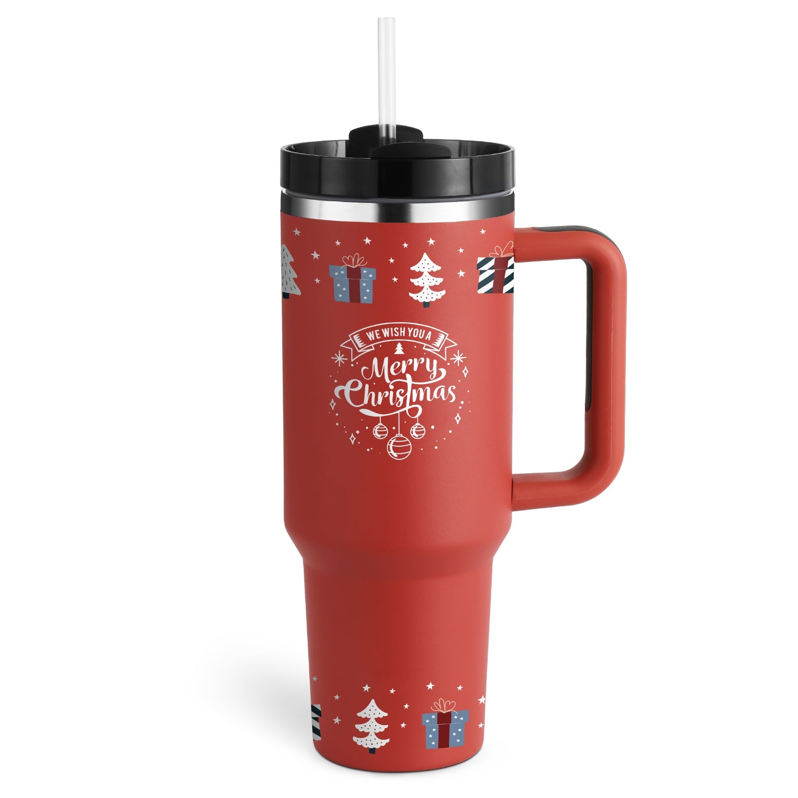 40 Oz Tumbler With Handle Straw Insulated, Stainless Steel Spill Proof Vacuum Coffee Cup Tumbler With Lid Tapered Mug Gifts For Valentine Lover Suitable For Car Gym Office Travel - pokemae5df73f7f47ef1f9fa7cce47845f189d