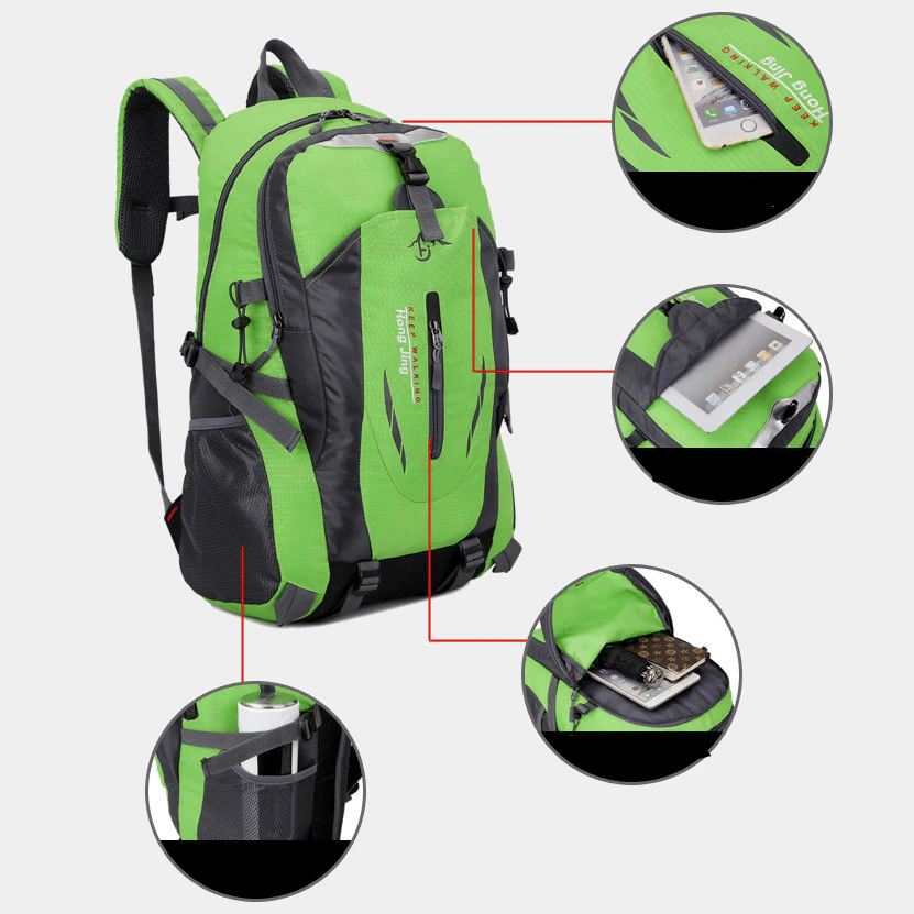 40L Men Women Travel Backpack Rucksack Camping Laptop Hiking School Book Bag USA - pokema40L Men Women Travel Backpack Rucksack Camping Laptop Hiking School Book Bag USA