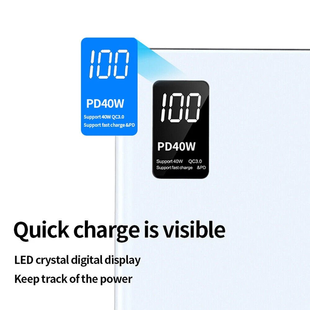 40W 20000mAh High-capacity Power Bank, Ultra-fast Charging, Compatible With IPhone, Samsung, Huawei And Other Mobile Phones. - pokema68745e89e337ce7c62236dbbb2536566