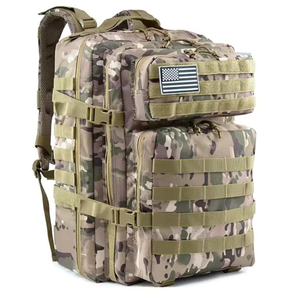 42L Tactical Backpack Bag with USA Patch - pokema42L Tactical Backpack Bag with USA Patch
