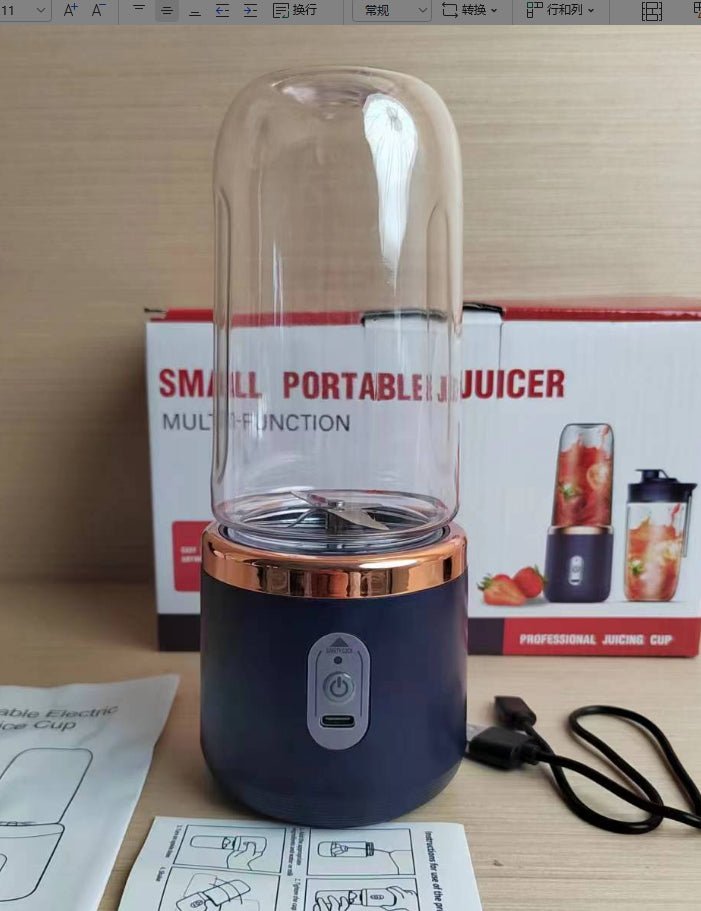 6blade Portable Blender Mini Juicer Cup Extractor Smoothie USB Charging Fruit Squeezer Blender Food Mixer Ice Crusher Portable Juicer Machine - pokema3da7805ca4f37932b01390b91136d35c