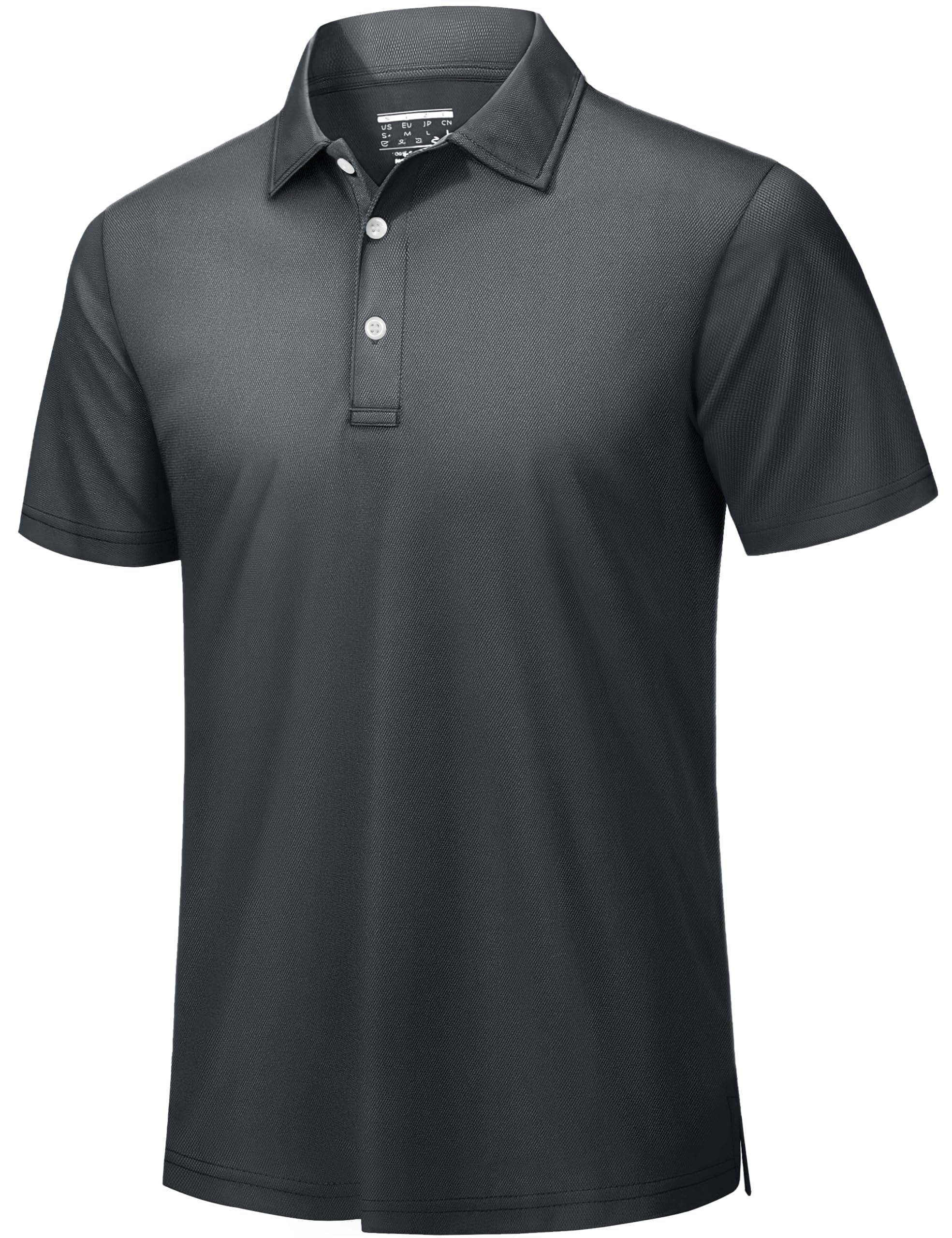 TACVASEN Mens Golf Polo Shirts Dry Fit Short Sleeve Collared Polos Performance Lightweight Casual Active Work T Shirts