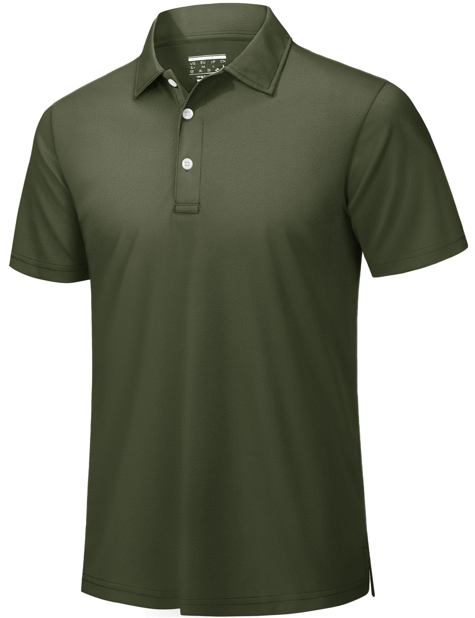 TACVASEN Mens Golf Polo Shirts Dry Fit Short Sleeve Collared Polos Performance Lightweight Casual Active Work T Shirts