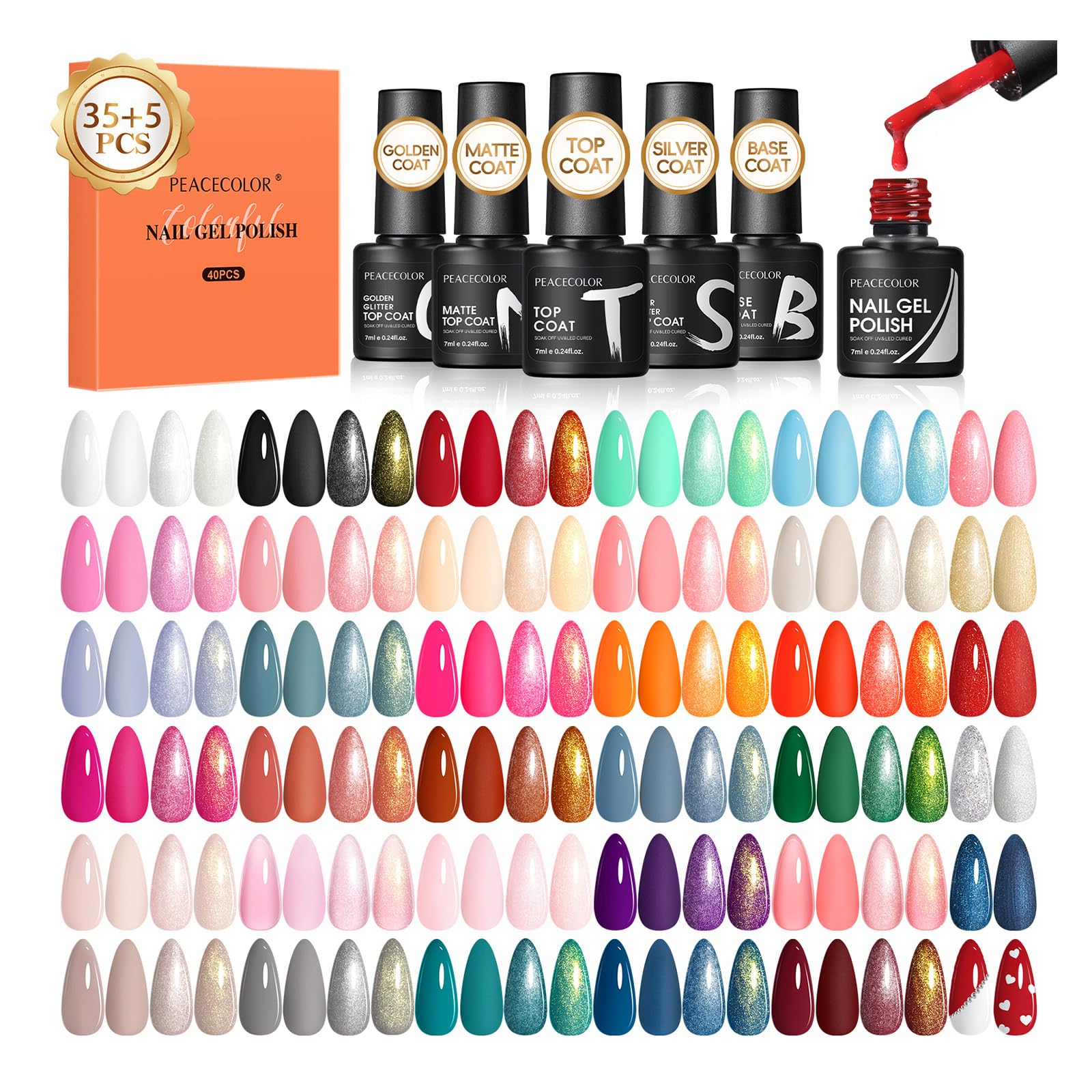 83 PCS Gel Nail Polish Kit with Drill U V Light, 56 Colors Gel Polish Nail Kit All Seasons Colors with Cat Eye Nail Polish Matte/Glossy Glitter Base Top Coat Manicure Tools Gifts for Women - pokema83 PCS Gel Nail Polish Kit with Drill U V Light, 56 Colors Gel Polish Nail Kit All Seasons Colors with Cat Eye Nail Polish Matte/Glossy Glitter Base Top Coat Manicure Tools Gifts for Women