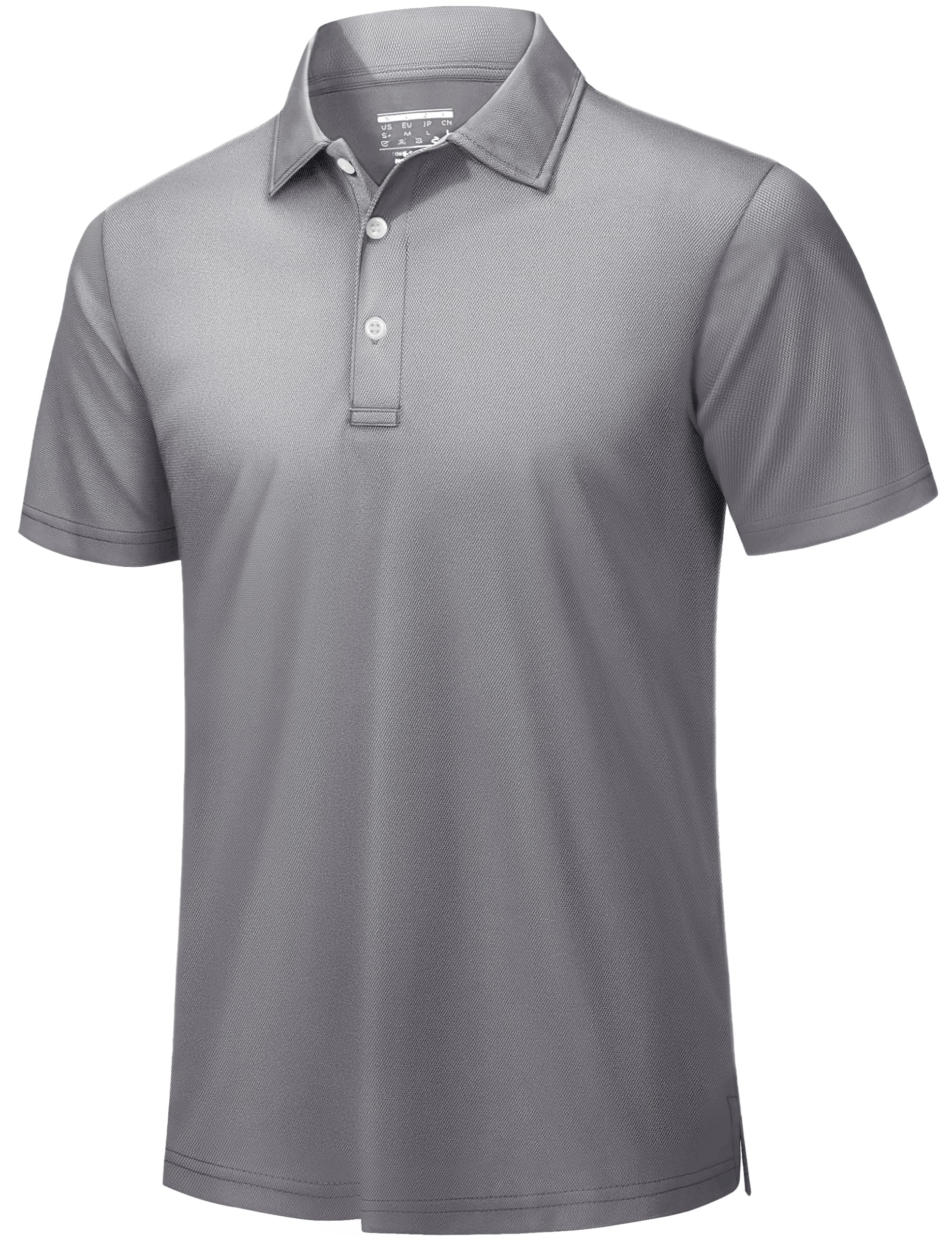 TACVASEN Mens Golf Polo Shirts Dry Fit Short Sleeve Collared Polos Performance Lightweight Casual Active Work T Shirts