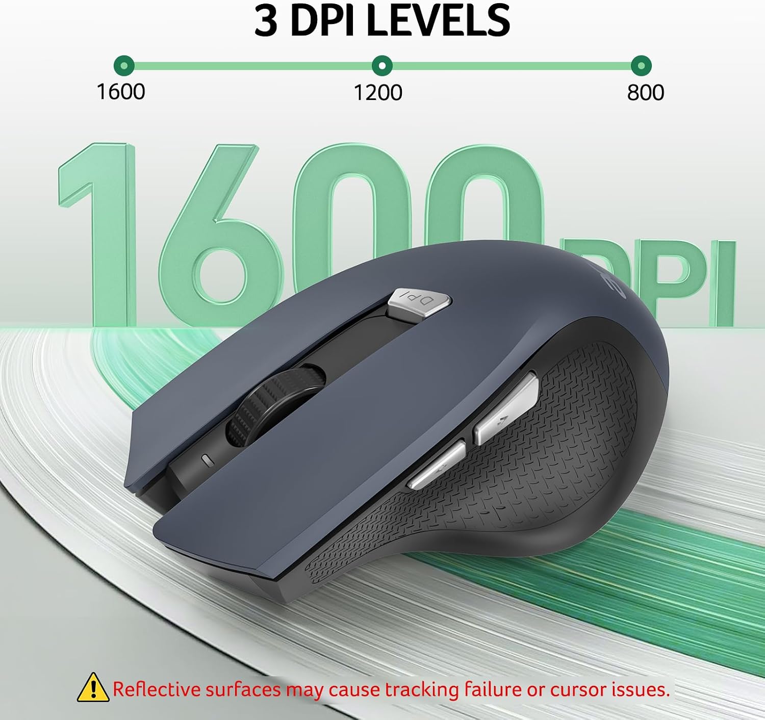 Acer Wireless Mouse for Laptop, 2.4GHz USB Mice with USB-A Receiver | Office Computer Mouse Wireless wtih 3 Adjustable DPI, 6 Buttons, Medium to Large Sized Hands for PC, Laptop, Desktop - pokemaAcer Wireless Mouse for Laptop, 2.4GHz USB Mice with USB-A Receiver | Office Computer Mouse Wireless wtih 3 Adjustable DPI, 6 Buttons, Medium to Large Sized Hands for PC, Laptop, Desktop