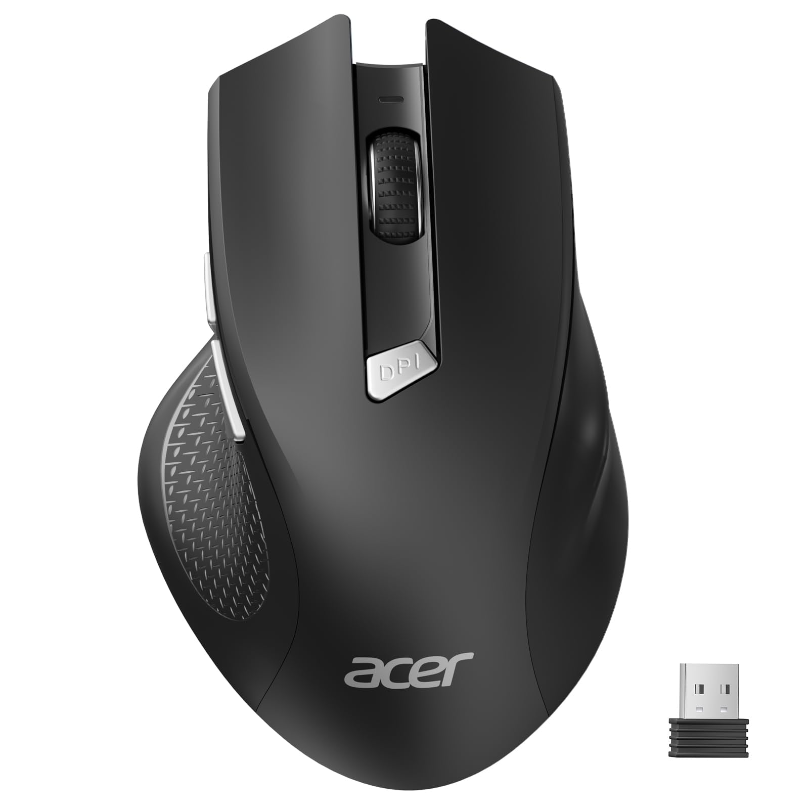 Acer Wireless Mouse for Laptop, 2.4GHz USB Mice with USB-A Receiver | Office Computer Mouse Wireless wtih 3 Adjustable DPI, 6 Buttons, Medium to Large Sized Hands for PC, Laptop, Desktop - pokemaAcer Wireless Mouse for Laptop, 2.4GHz USB Mice with USB-A Receiver | Office Computer Mouse Wireless wtih 3 Adjustable DPI, 6 Buttons, Medium to Large Sized Hands for PC, Laptop, Desktop