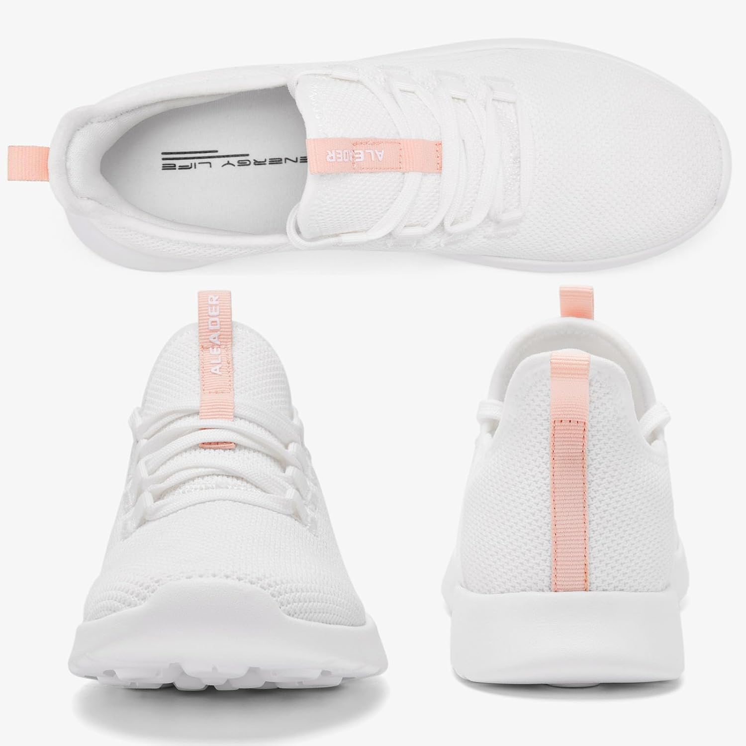 ALEADER Women's Energycloud Lightweight Slip On Walking Running Shoes - pokemaALEADER Women's Energycloud Lightweight Slip On Walking Running Shoes