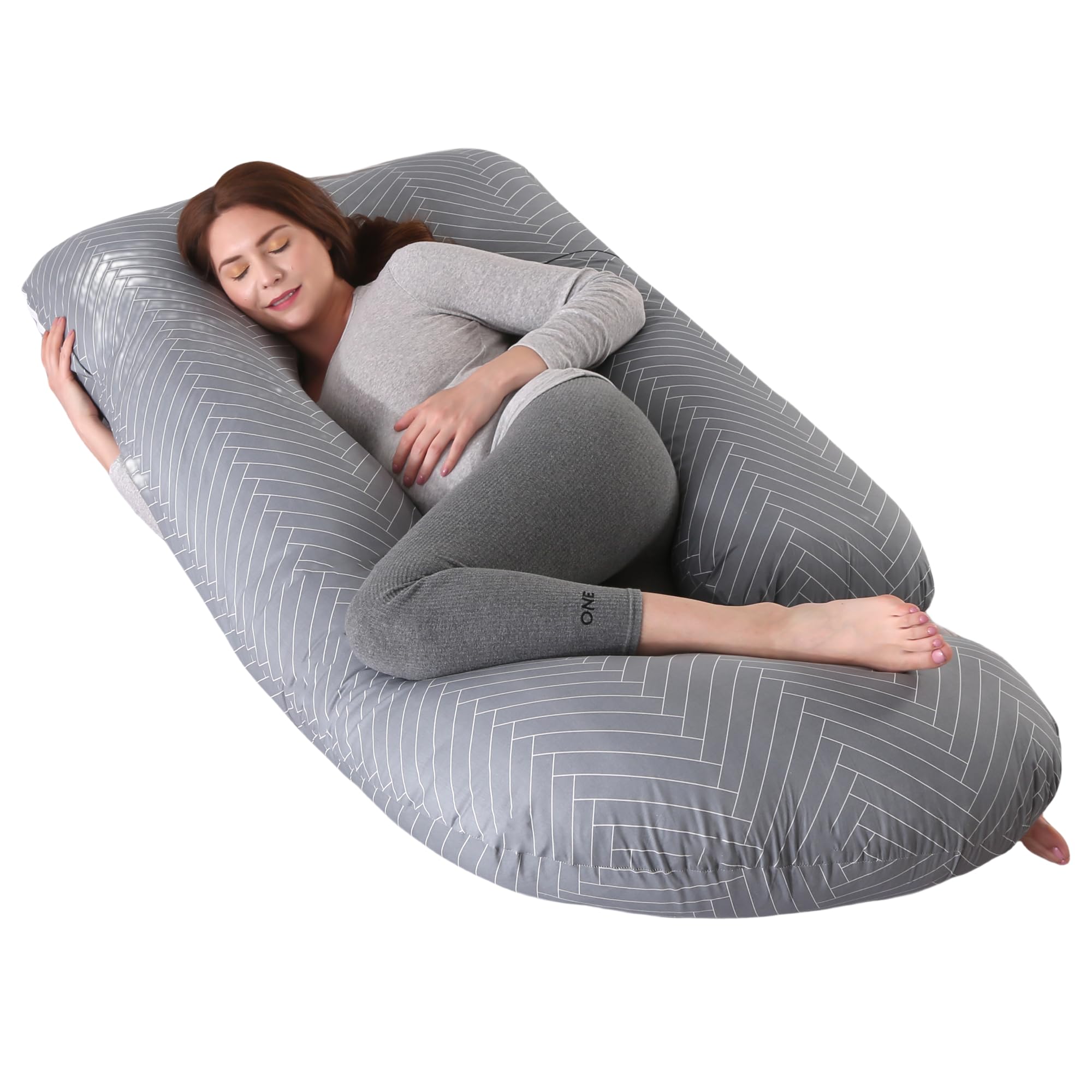 ALLOPERA Pregnancy Pillow, Full Body 57 Inch Maternity Pillow with Removable Washable Cover - Sleep Support for Legs, Back, Neck, Shoulder, HIPS, Belly for Pregnent Women, Velvet Cover (Black) - pokemaALLOPERA Pregnancy Pillow, Full Body 57 Inch Maternity Pillow with Removable Washable Cover - Sleep Support for Legs, Back, Neck, Shoulder, HIPS, Belly for Pregnent Women, Velvet Cover (Black)