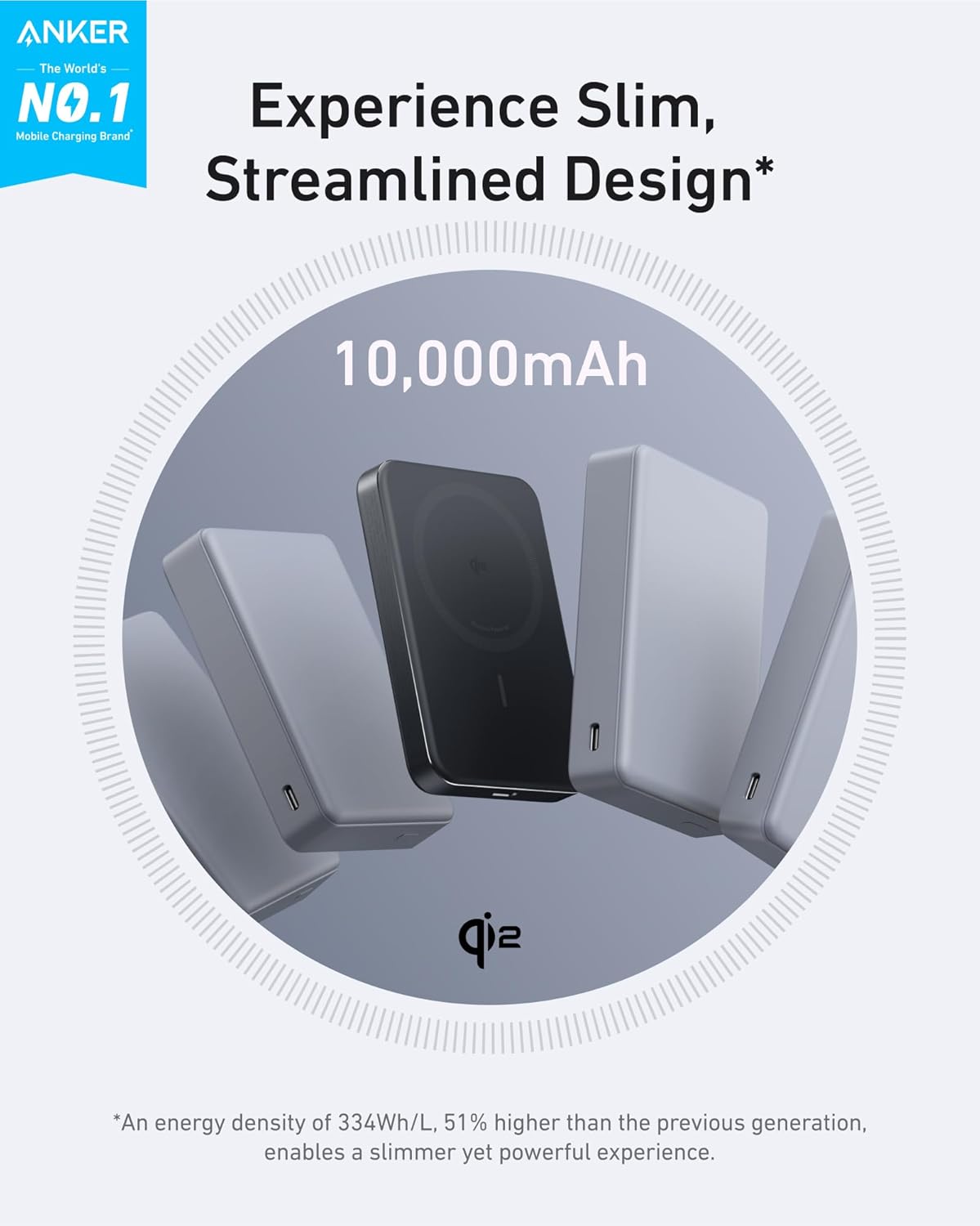 Anker MagGo Power Bank, Ultra-Slim 10,000mAh Magnetic Battery Pack, Qi2 Certified 15W Ultra-Fast MagSafe Compatible Portable Charger, Ergonomic Design, for iPhone17/16/15/14 Series, and More - pokemaAnker MagGo Power Bank, Ultra-Slim 10,000mAh Magnetic Battery Pack, Qi2 Certified 15W Ultra-Fast MagSafe Compatible Portable Charger, Ergonomic Design, for iPhone17/16/15/14 Series, and More