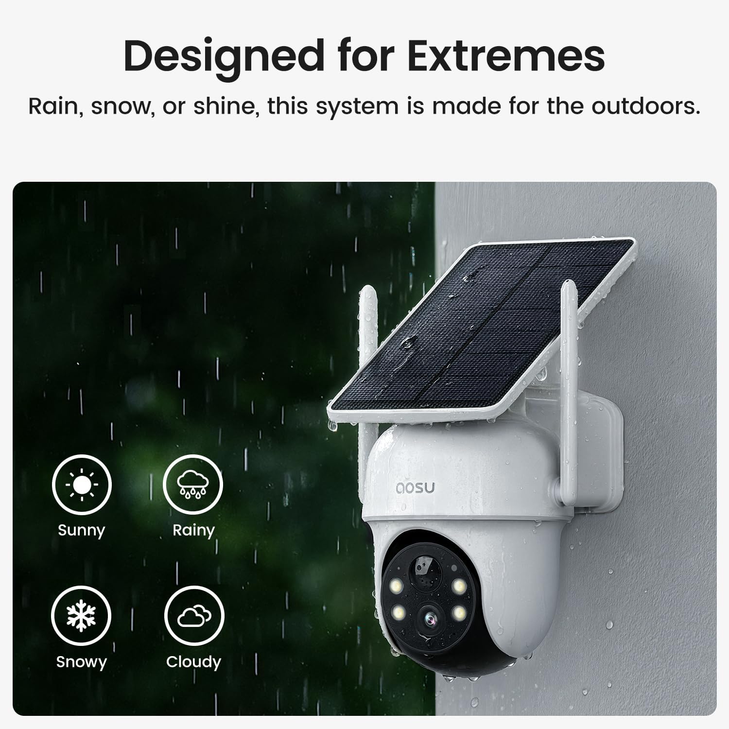 AOSU Security Cameras Outdoor Wireless, 2 Cam-Kit, No Subscription Required, Solar-Powered, Home Security Cameras System with 360° Pan & Tilt, Auto Tracking, 2K Color Night Vision, Easy Setup - pokemaAOSU Security Cameras Outdoor Wireless, 2 Cam-Kit, No Subscription Required, Solar-Powered, Home Security Cameras System with 360° Pan & Tilt, Auto Tracking, 2K Color Night Vision, Easy Setup
