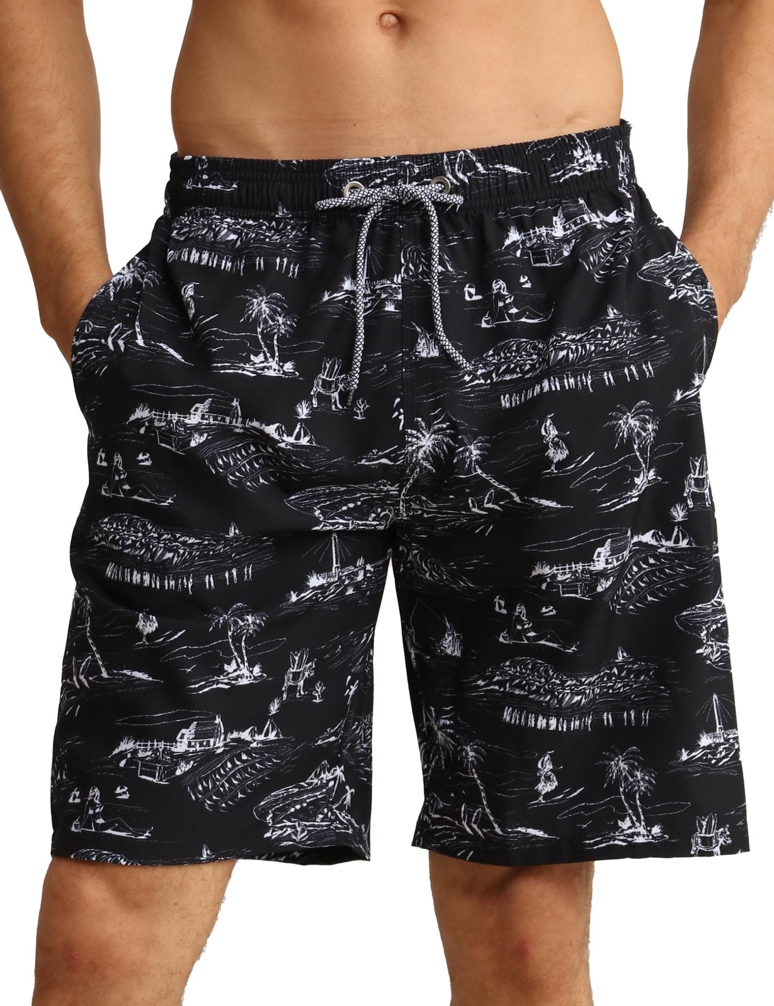APTRO Men's Swim Trunks Quick Dry Swim Shorts 9" Inseam Bathing Suit with Mesh Lining - pokemaAPTRO Men's Swim Trunks Quick Dry Swim Shorts 9" Inseam Bathing Suit with Mesh Lining