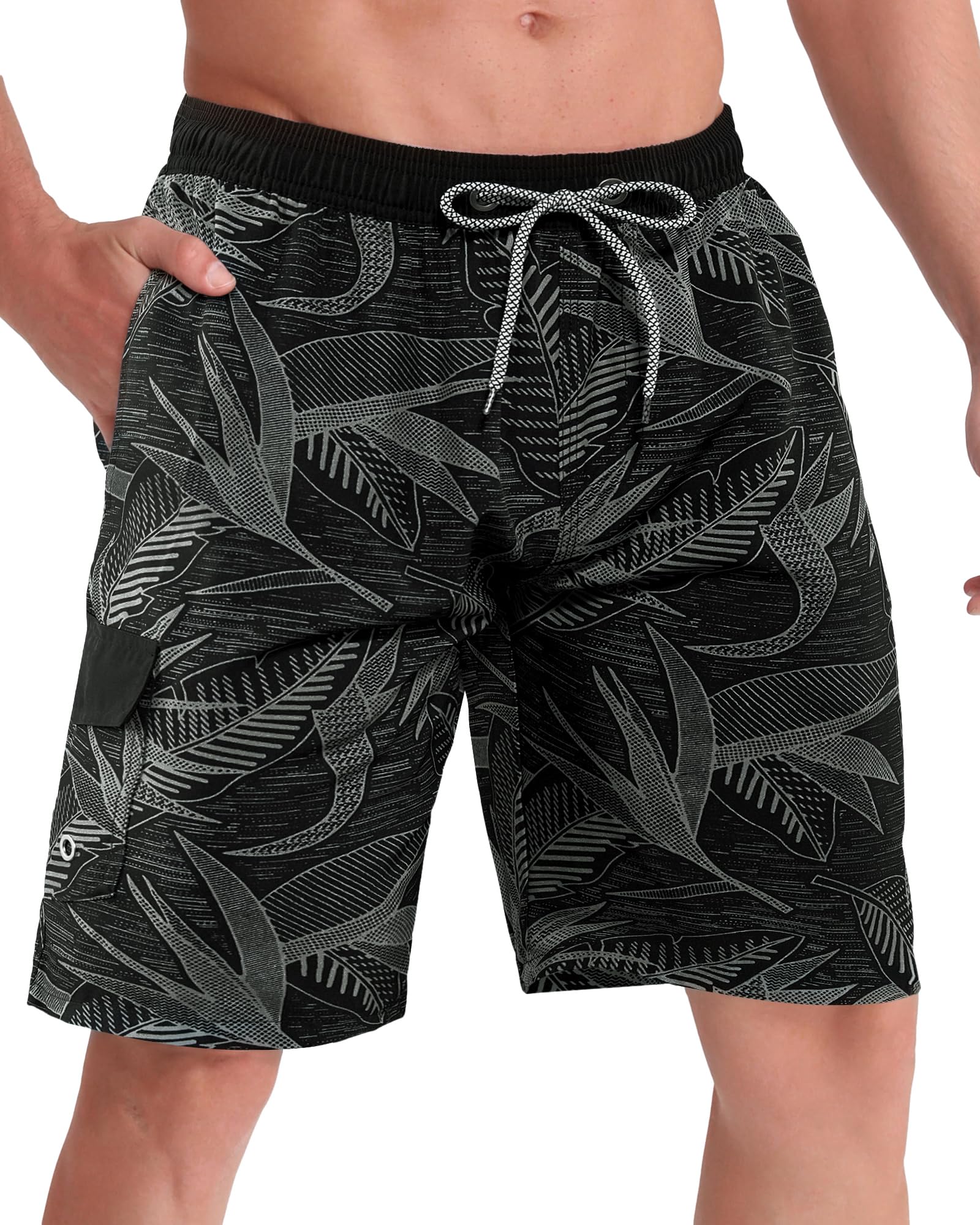APTRO Men's Swim Trunks Quick Dry Swim Shorts 9" Inseam Bathing Suit with Mesh Lining - pokemaAPTRO Men's Swim Trunks Quick Dry Swim Shorts 9" Inseam Bathing Suit with Mesh Lining