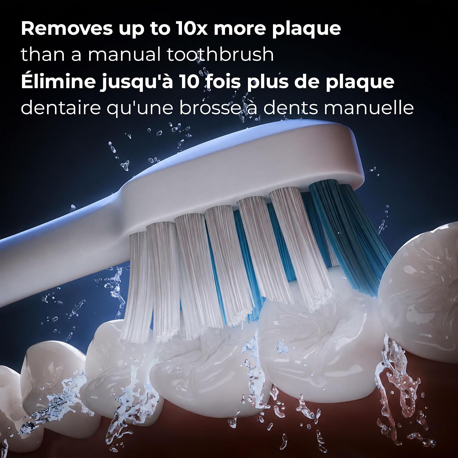 Aquasonic - Duo Dual Handle Ultra Whitening 40,000 VPM Toothbrush | Wireless Charging Electric ToothBrush - 3 Modes with Smart Timers - 10 Dupont Brush Heads & 2 Travel Cases Included - pokemaAquasonic - Duo Dual Handle Ultra Whitening 40,000 VPM Toothbrush | Wireless Charging Electric ToothBrush - 3 Modes with Smart Timers - 10 Dupont Brush Heads & 2 Travel Cases Included
