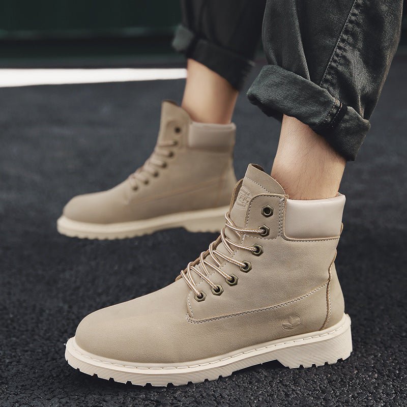 Autumn And Winter High-top Martin Boots Leather - pokema3ed2dfcd15868542bb465aeb1d286c70