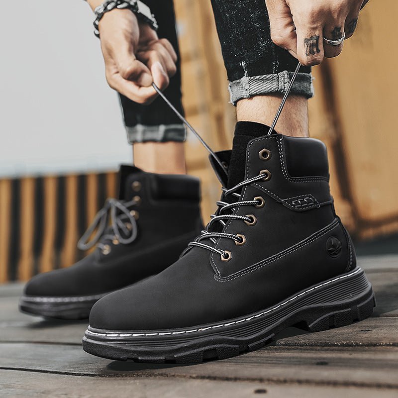 Autumn And Winter High-top Martin Boots Leather - pokemac858917b3b6a0d83fe9b92d4d852f33a