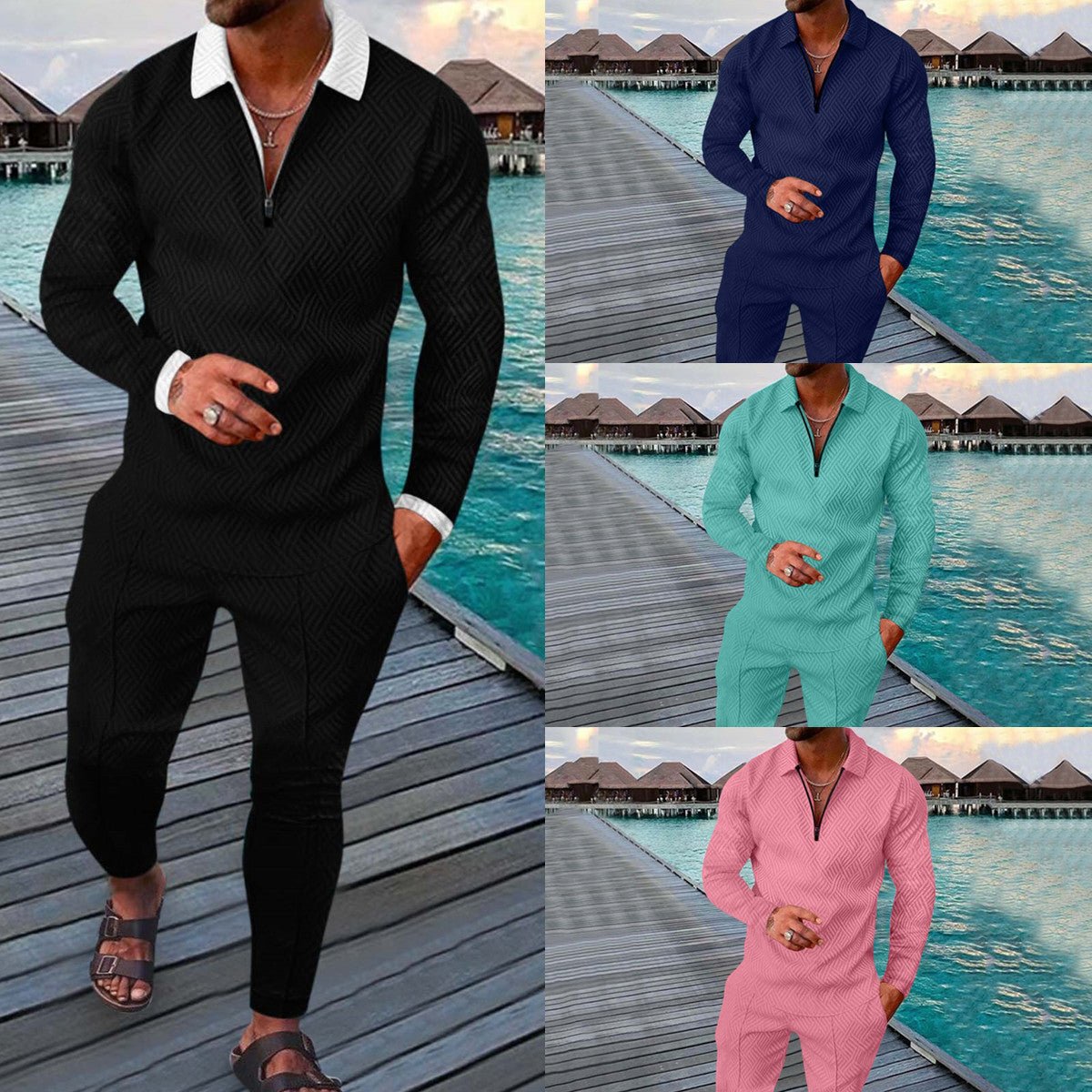Autumn Long-sleeved Trousers Two-piece Sports And Leisure Men's Suit - pokemae88c4a0571aa2ef22ea2bfc07baa5458