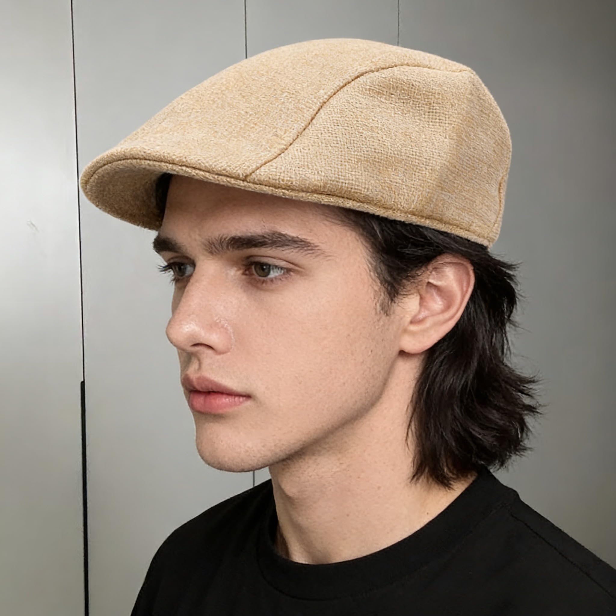 Béret de printemps et d'été de style britannique pour homme, chapeaux rétro de l'Angleterre, casquettes de peintre à pointe pour papa, 27 x 17 x 10 cm - pokemaBéret de printemps et d'été de style britannique pour homme, chapeaux rétro de l'Angleterre, casquettes de peintre à pointe pour papa, 27 x 17 x 10 cm
