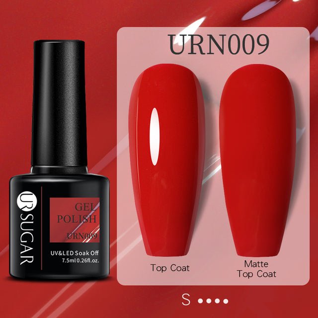 Black White Red Glitter Color Gel Nail Polish Matte - pokema48d486329a5c3e59664933c68e51ad6c