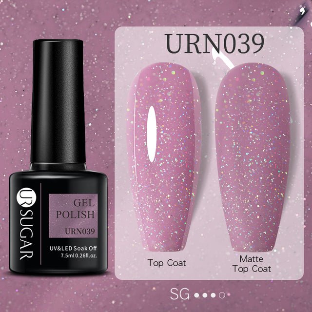 Black White Red Glitter Color Gel Nail Polish Matte - pokema4fc36bd11bbbaca5187038d529885f11
