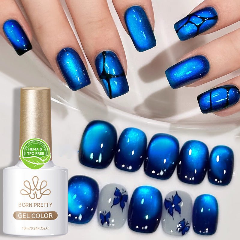Blue Color Light Cat Eye Polarized Shifting Sand Eye Nail Polish Gel - pokemacb94f61e92aa863382b2683cfeb437f0