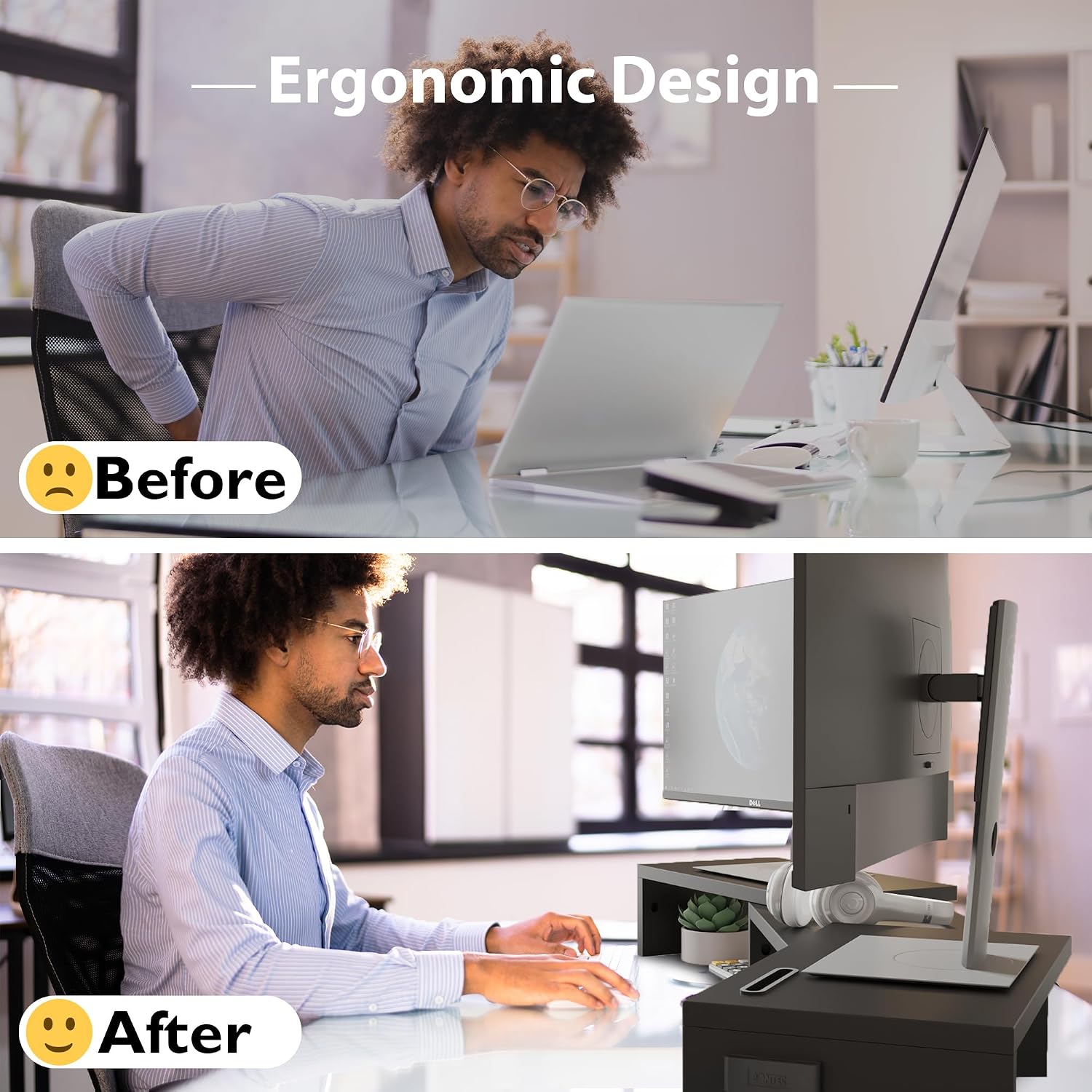 BONTEC Dual Monitor Stand for Desk, Adjustable Length and Angle Monitor Stand Riser with Smartphone Holder, Desk Shelf for Top of Desk, Computer Monitor Stand with Storage, Office Desk Organizer, Black - pokemaBONTEC Dual Monitor Stand for Desk, Adjustable Length and Angle Monitor Stand Riser with Smartphone Holder, Desk Shelf for Top of Desk, Computer Monitor Stand with Storage, Office Desk Organizer, Black